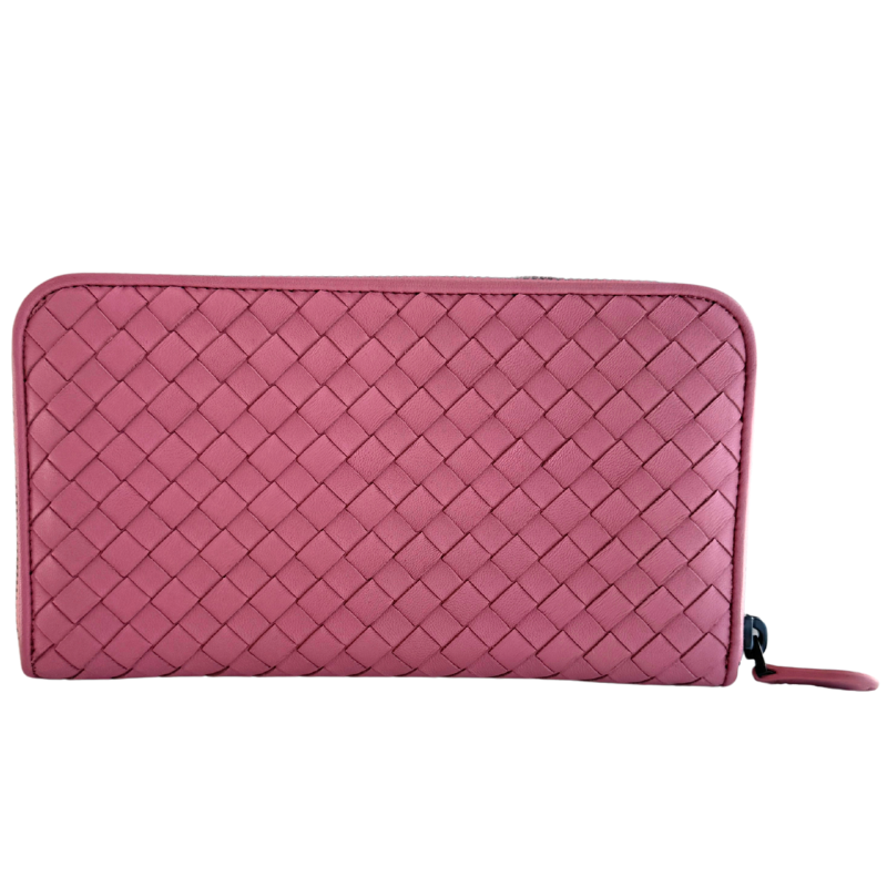 Bottega Veneta Intrecciato Zip Around Wallet