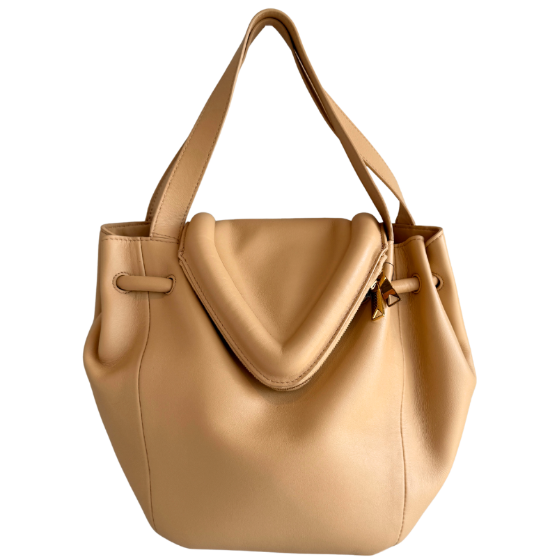 Bottega Veneta Nappa Leather Beak Flap Tote