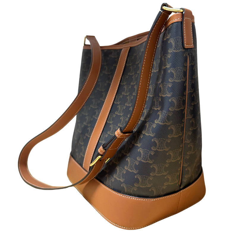 Celine Triomphe Medium Bucket Bag