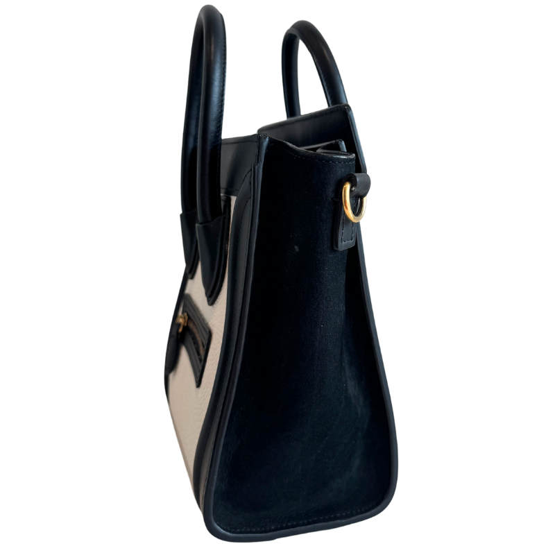 Celine Leather Nano Luggage Tote