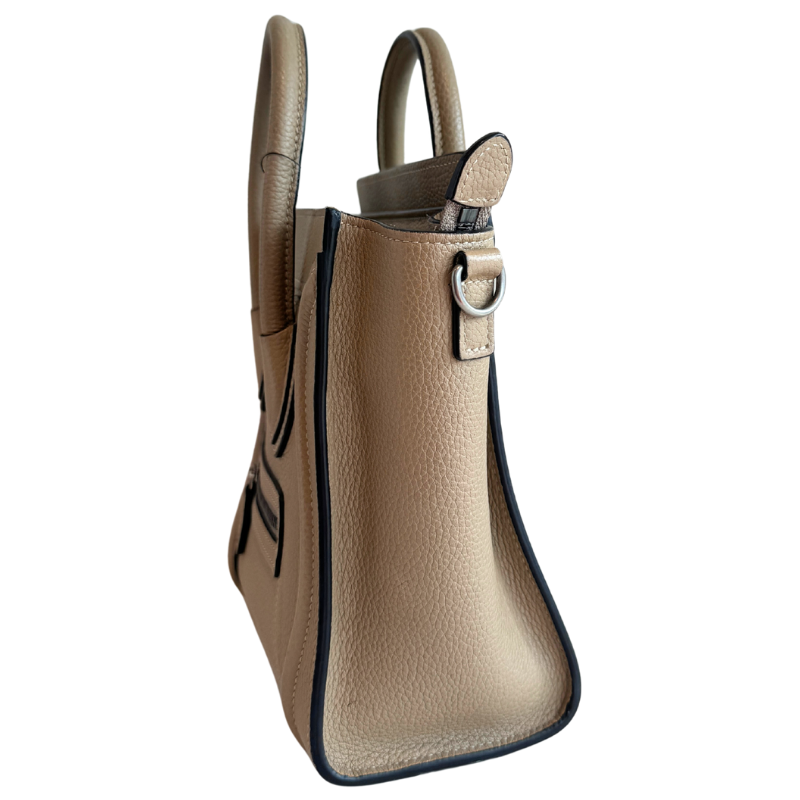 Celine Grained Leather Nano Luggage Tote