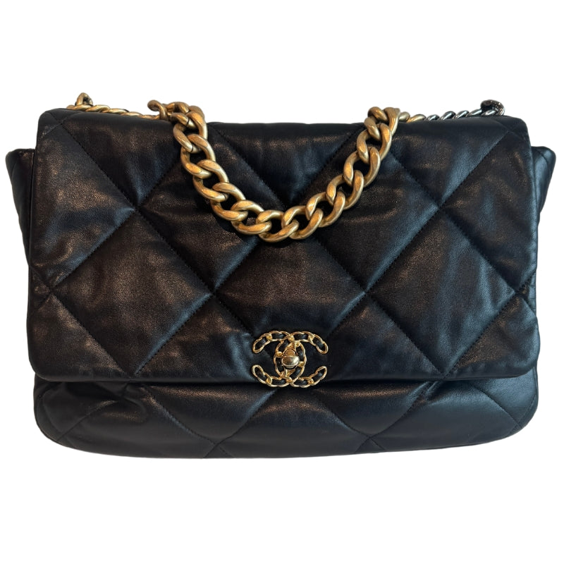 Chanel 19 Maxi Quilted Leather Flap Bag