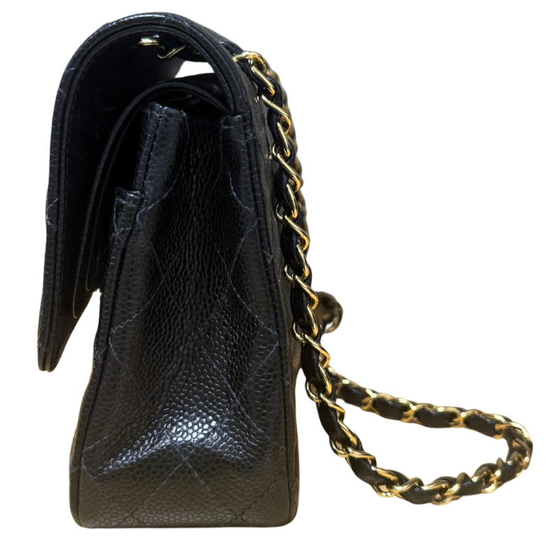 Chanel Quilted Caviar Leather Medium Classic Double Flap Bag