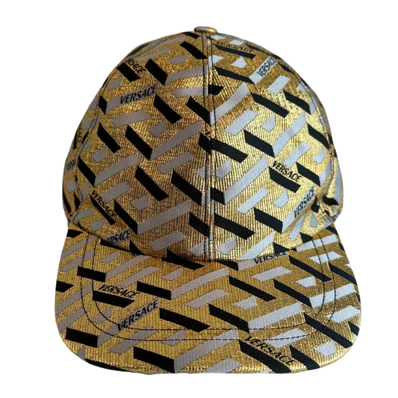 Versace Medusa Cap
Metallic Logo Baseball
Jacquard 
Gold, Black, Grey 