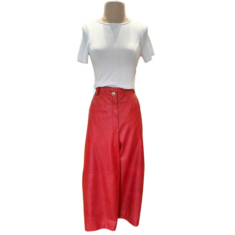 Chanel Leather Trousers