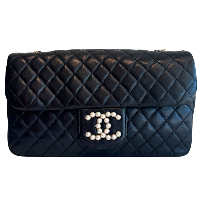 Chanel Quilted Lambskin Medium Westminster Pearl Flap Bag