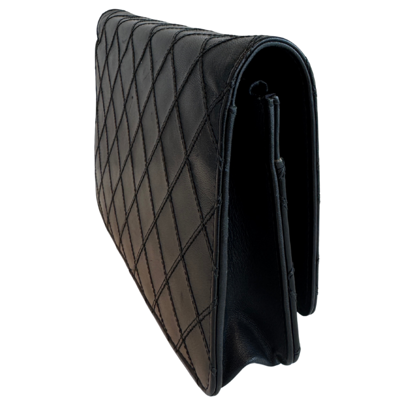 Chanel Diamond Stitch Quilted Wallet On Chain