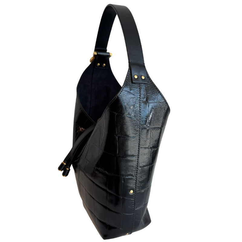 Chloe Croc Effect Small Marcie Hobo Bag