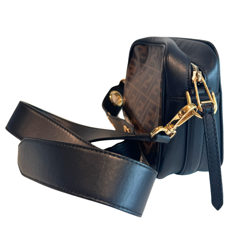 Fendi Vitello FF Stamp Patch Camera Bag