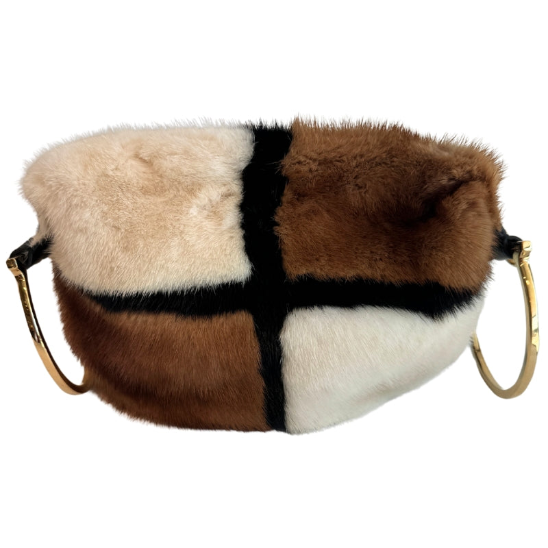 Salvatore Ferragamo Mink Fur Badia Bag