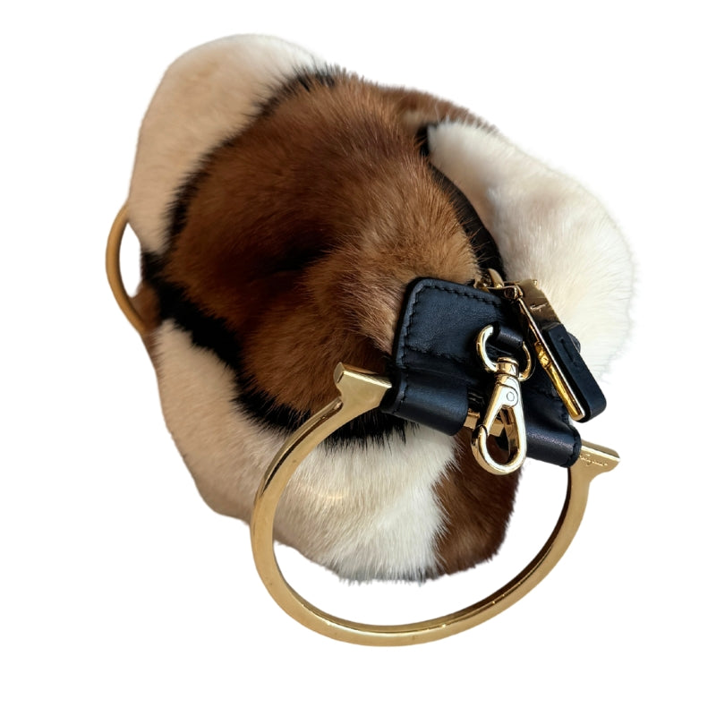 Salvatore Ferragamo Mink Fur Badia Bag