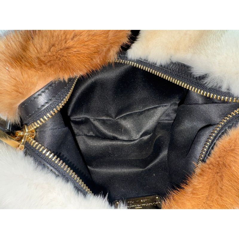 Salvatore Ferragamo Mink Fur Badia Bag