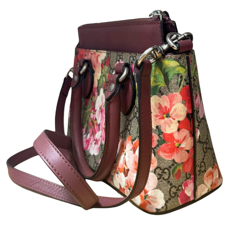 Gucci GG Supreme Blooms Mini Tote