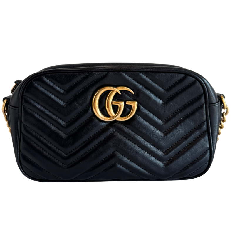 Gucci Matelasse GG Marmont Small Chain Shoulder Bag