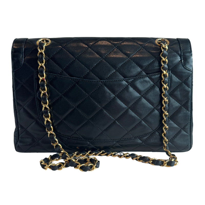 Chanel Multi-Tone Flap Bag 
Multicolor Hardware
Single Interior Pocket 
Diamond Leather 
Turn-Lock Closure 
Leather Lining