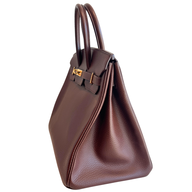 Hermes Birkin 35 Chocolate Brown Togo Leather 2002