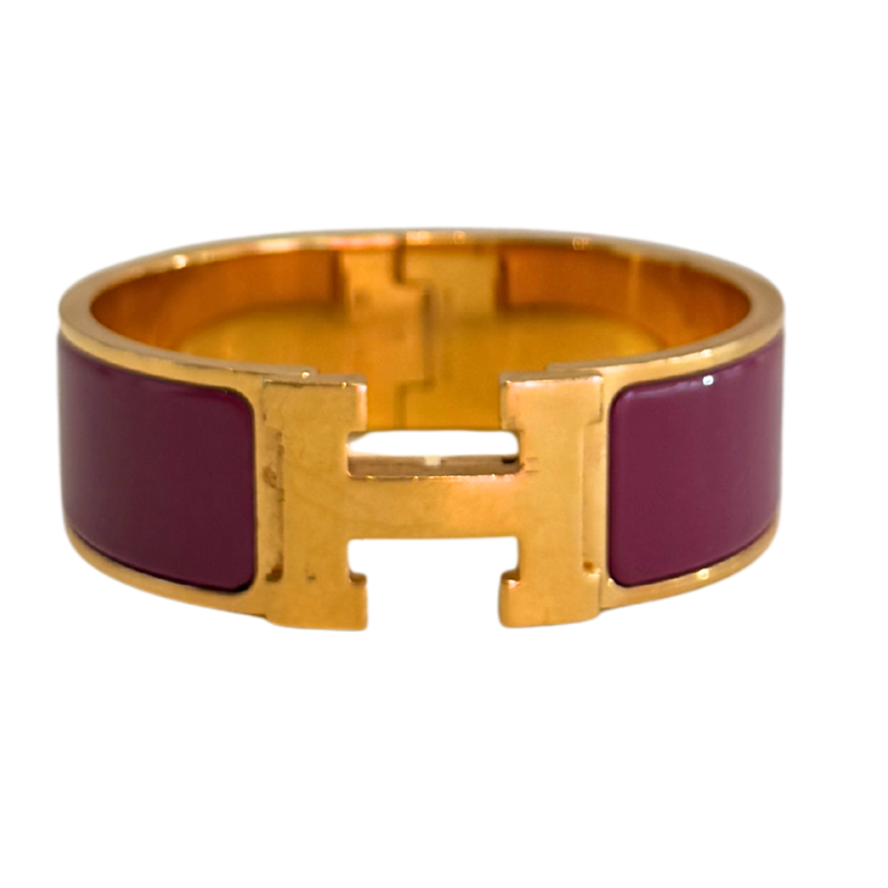 Hermes Enamel Clic Clac H Bangle Bracelet