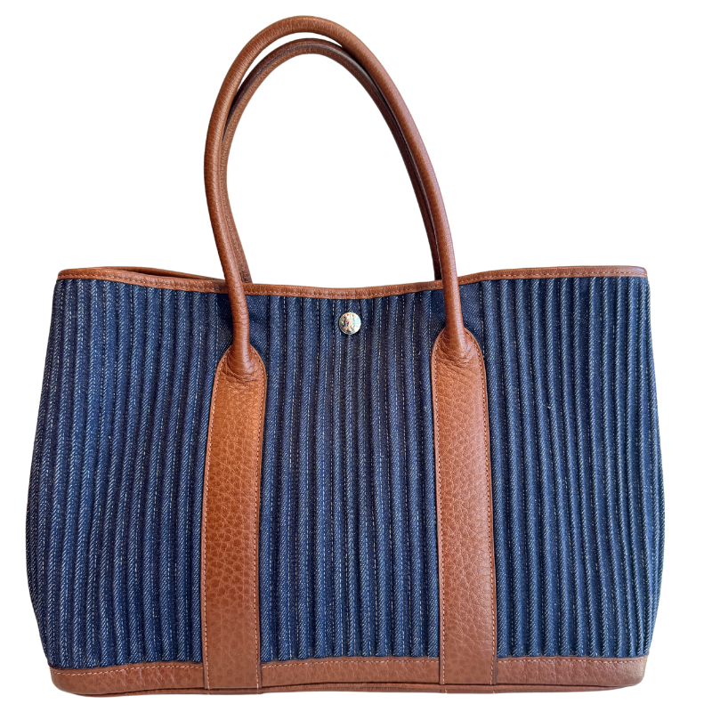 Hermes Denim Garden Party Tote