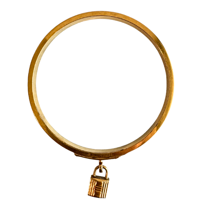Hermes Kelly Cadena Lock Bangle Bracelet