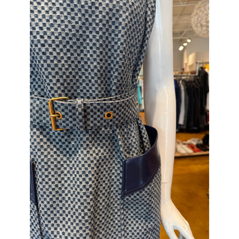 Louis Vuitton Denim Shift Mini Dress