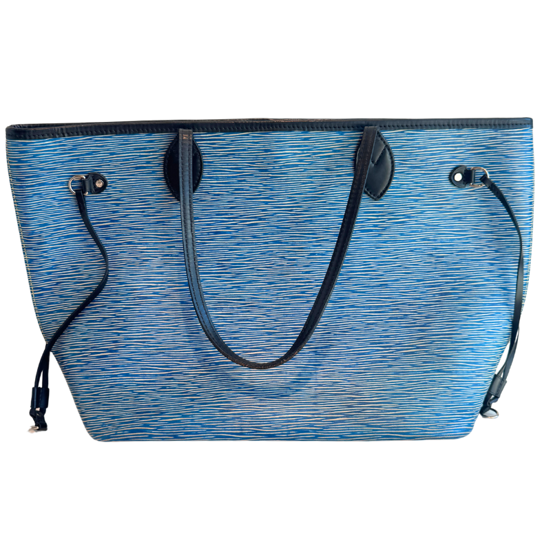 Louis Vuitton Epi Leather Neverfull MM Denim Light