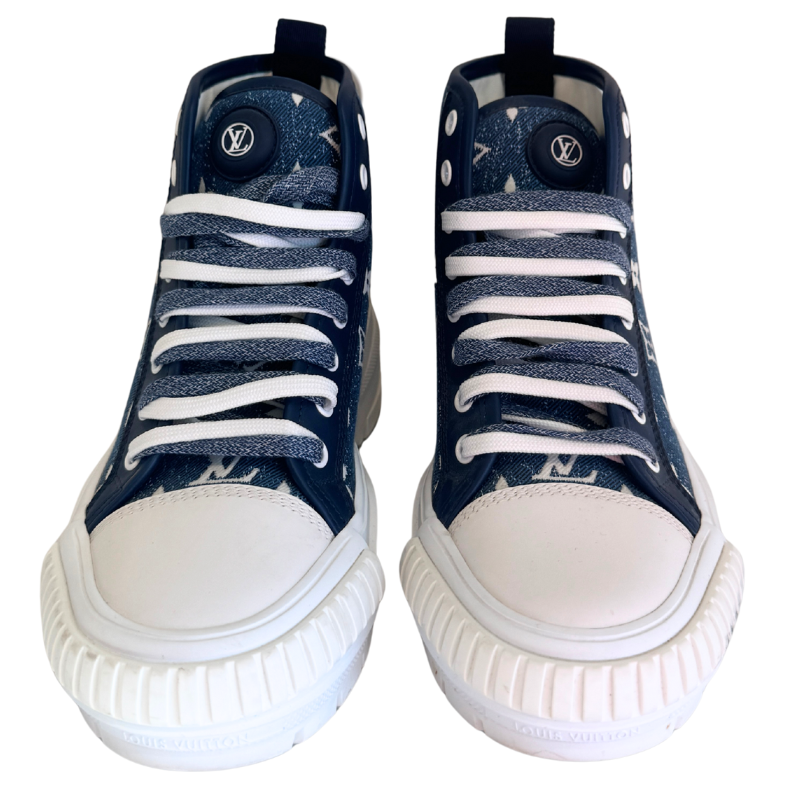 Louis Vuitton Monogram Denim Squad Ankle Sneakers