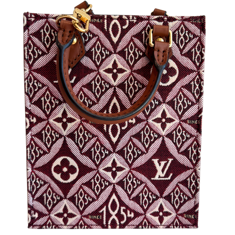 Louis Vuitton LV Limited Edition
Since 1854 Monogram Jacquard Authentic Louis Vuitton 1854 Burgundy Jacquard Giant  main image 2