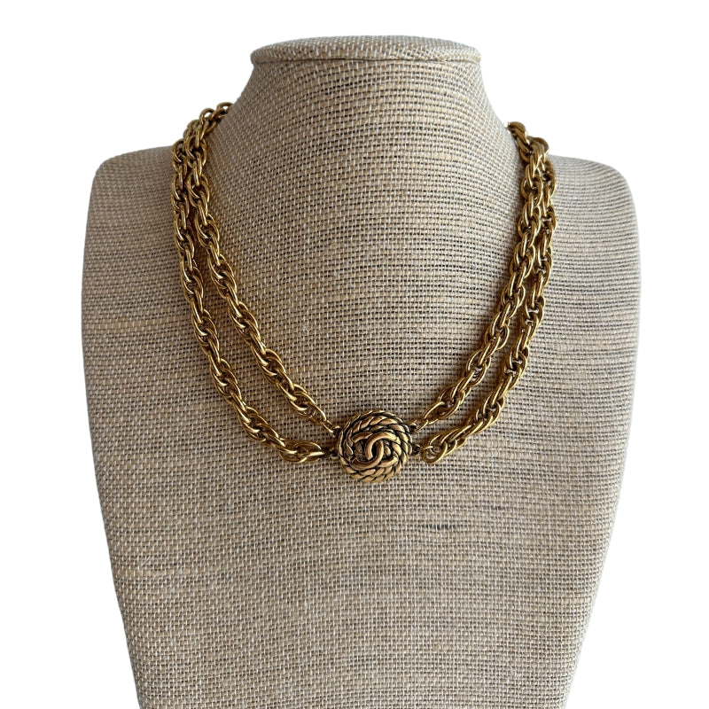 Chanel Logo Rope Necklace | Dress Raleigh Luxury Consignment Chanel Logo Rope Necklace | Dress Raleigh Luxury Consignment