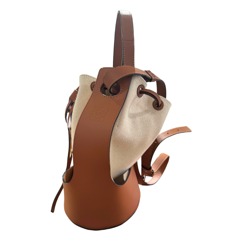 Loewe Canvas And Leather Balloon Bucket Bag