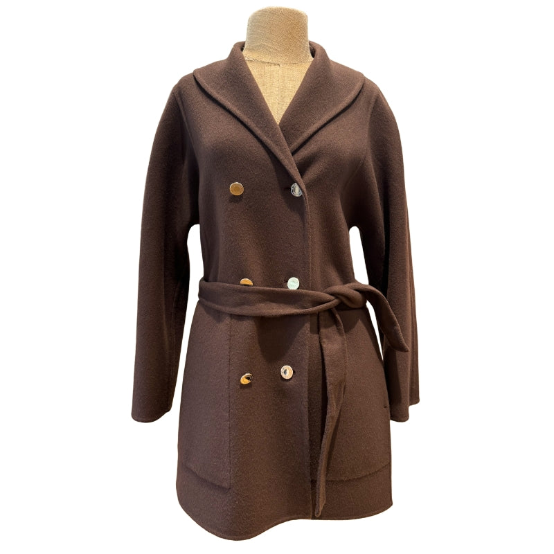 Hermes Brown Cashmere Overcoat