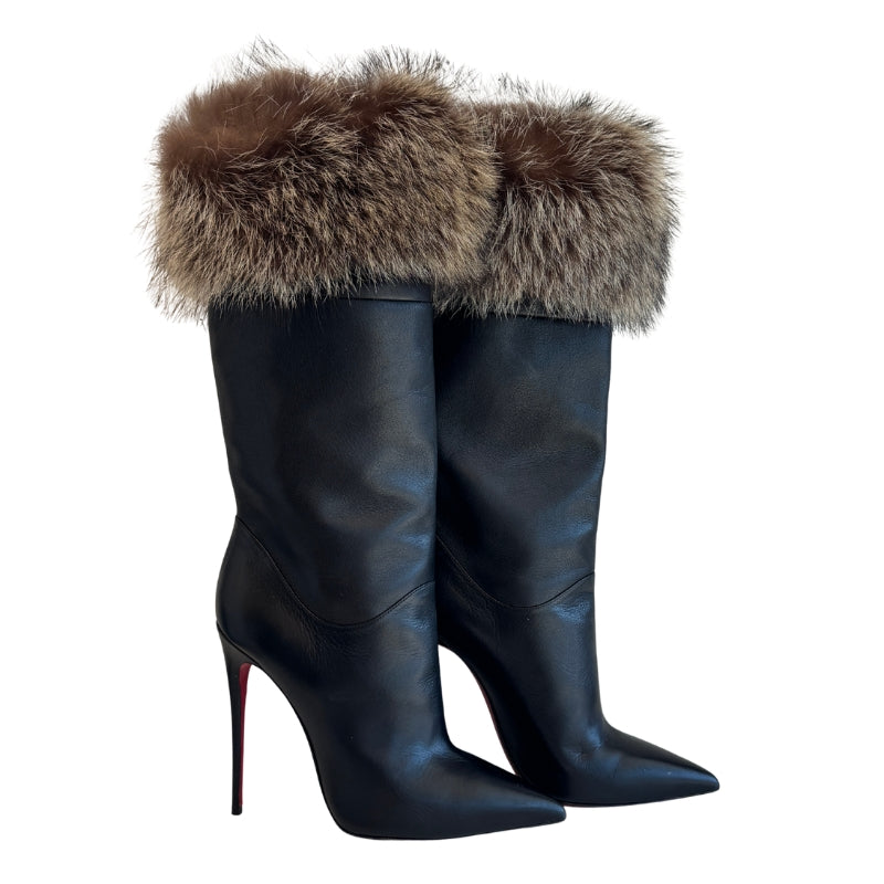 Christian Louboutin Fur Boots