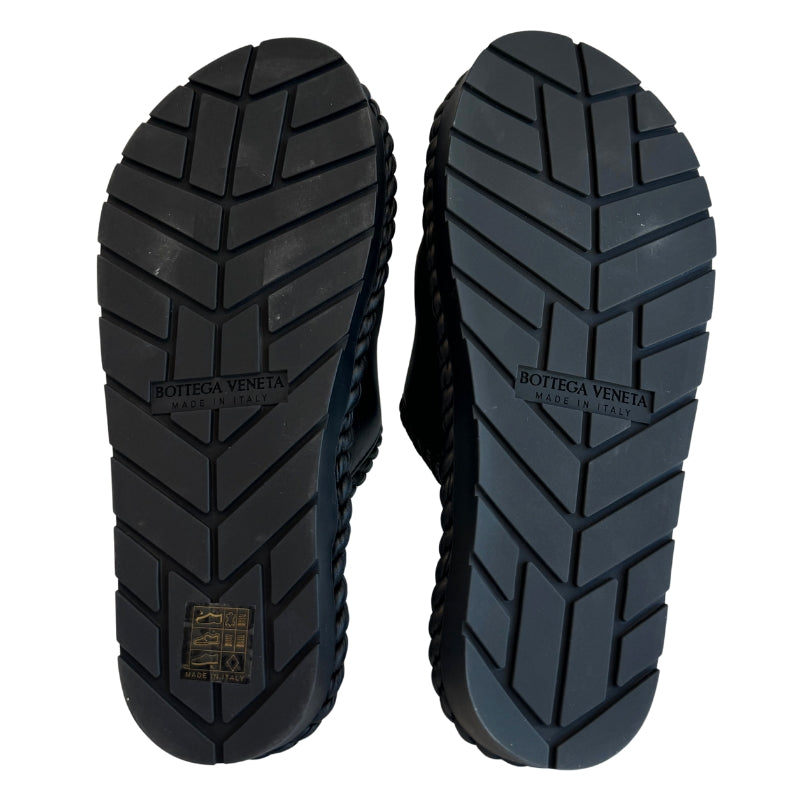 Bottega Veneta Leather Braided Slides