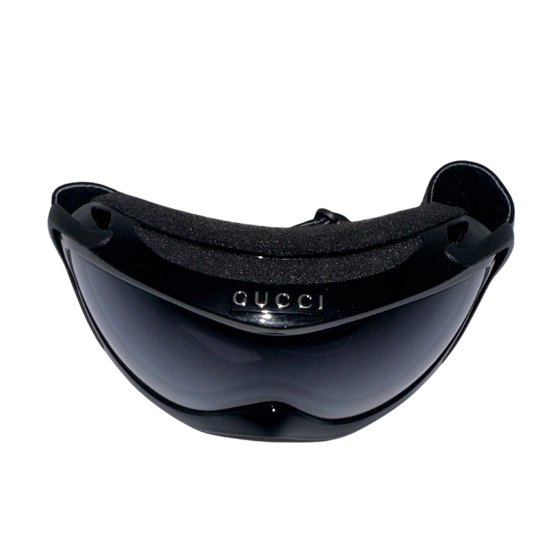 Gucci Ski Goggles
Black Matte
Grey and Black Web Straps
Silver Toned Hardware 