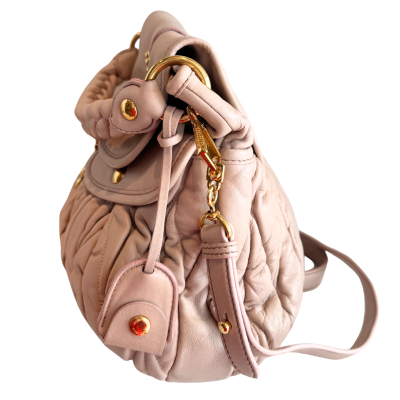Miu Miu Matelasse Coffer Large Shoulder Bag