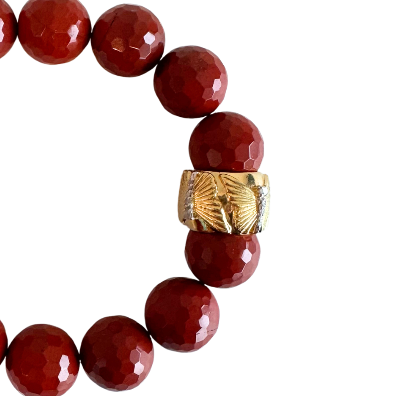 The Woods Butterfly Accent Bead Bracelet