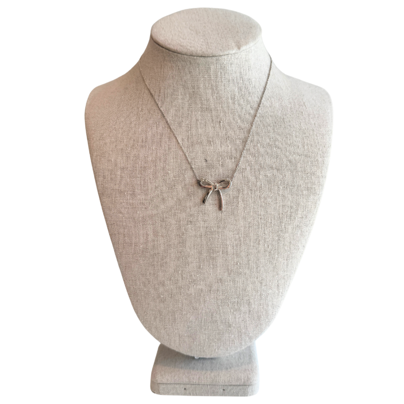 Tiffany & Co. Sterling Silver Bow Necklace
