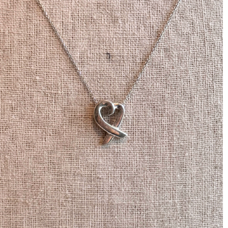 Tiffany & Co. Sterling Silver Loving Heart Necklace