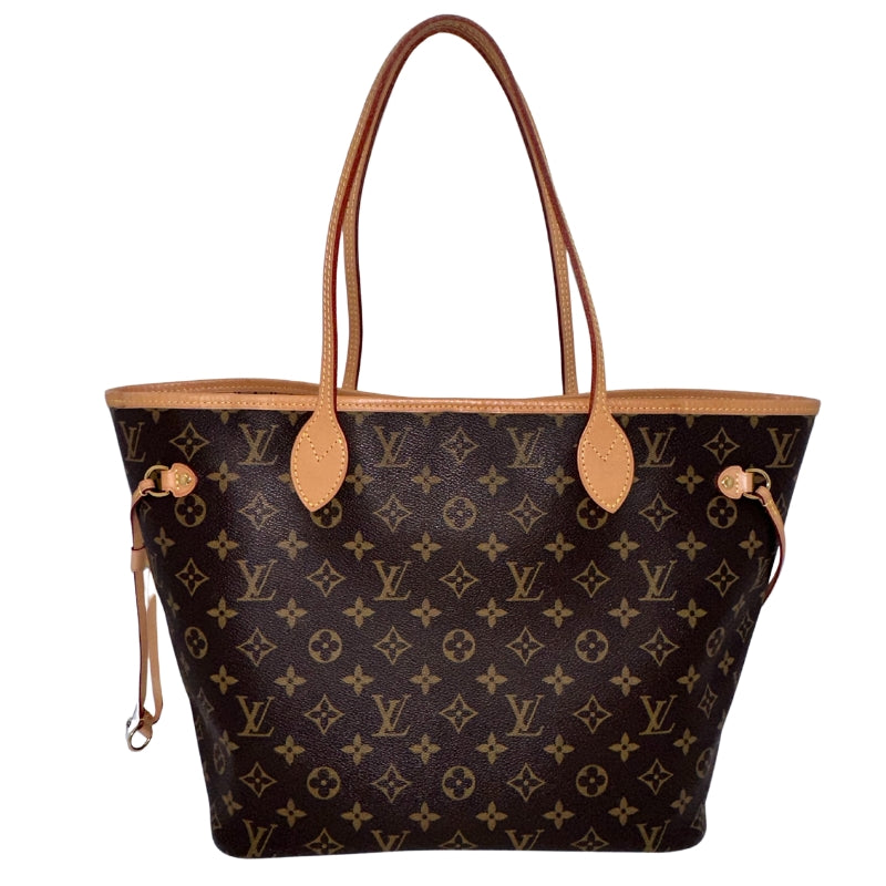 Louis Vuitton Neverfull MM  LV Monogram Coated Canvas  Leather Shoulder Straps&nbsp;  Leather Trim&nbsp;  Gold Hardware  Striped Canvas Interior&nbsp;  Pochette Included&nbsp;  Dust Bag Included