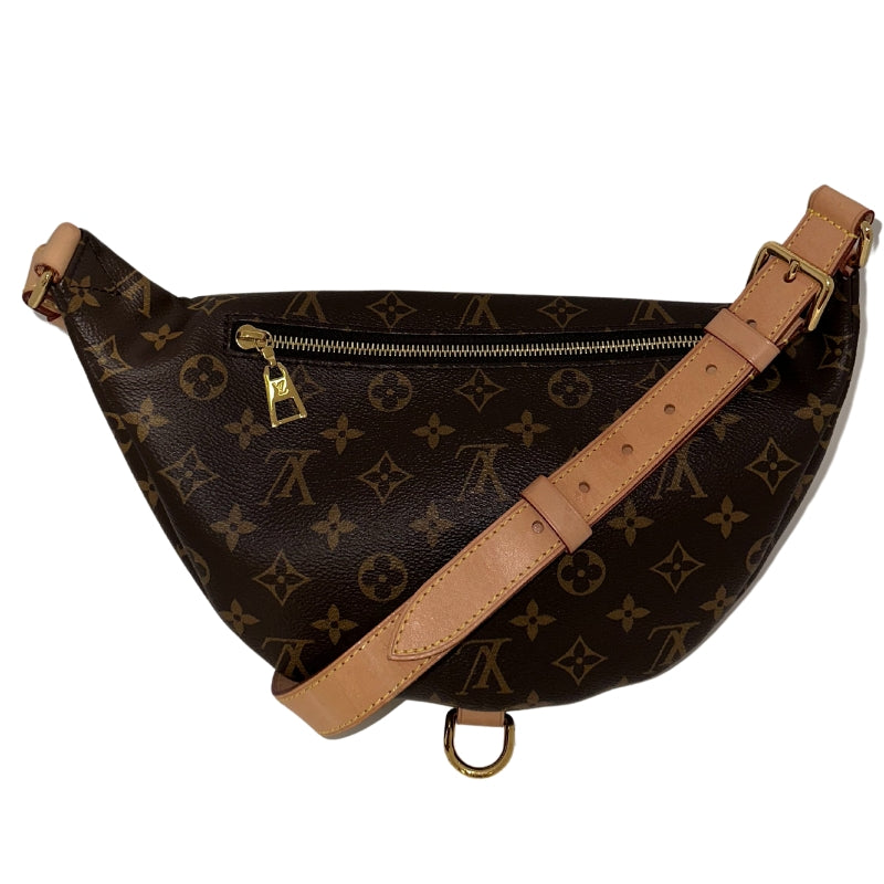Louis Vuitton Bum Bag&nbsp;  LV Monogram&nbsp;  Gold-Toned Hardware&nbsp;  Flat Handle&nbsp;  Adjustable Waist&nbsp;  Leather Trim Embellishment&nbsp;  Single Exterior Pocket&nbsp;  Zip Closure at Front&nbsp;