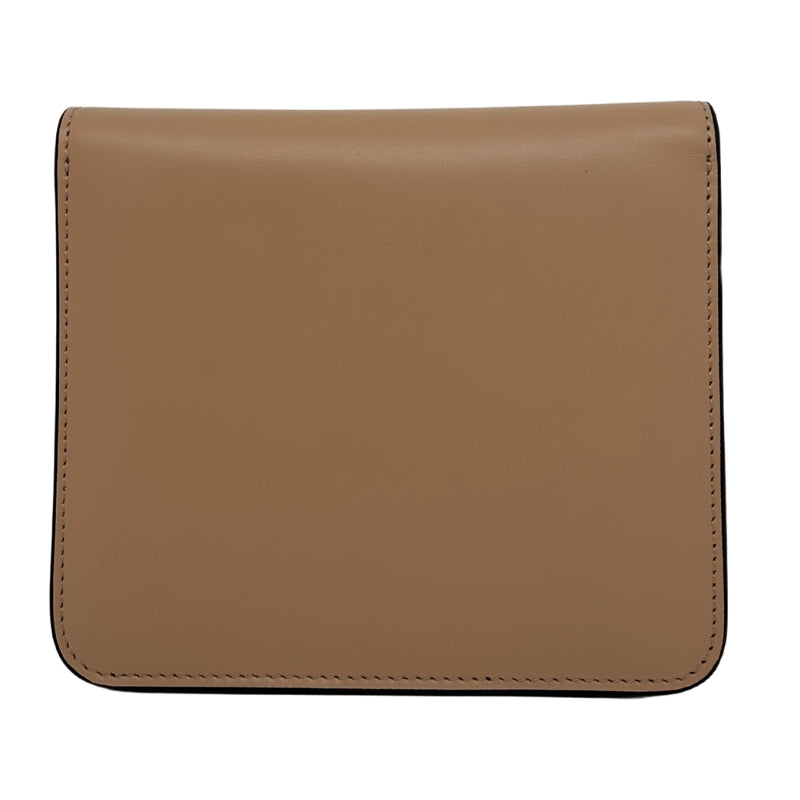 Fendi Fab Crossbody Bag Tan Leather Exterior Gold-Tone Hardware Single Adjustable Shoulder Strap Leather and Crystal Accents Brown Suede Lining & Interior with Card Slots Flap Closure at Front & Snap Closure Front