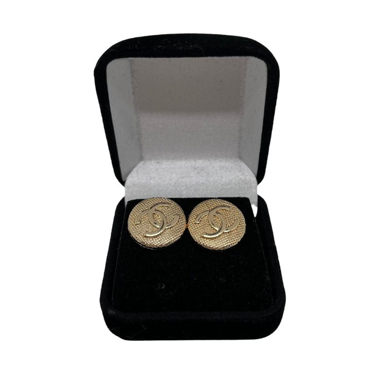 Designer Button Earrings