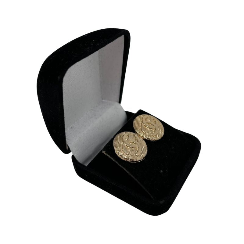 Designer Button Earrings