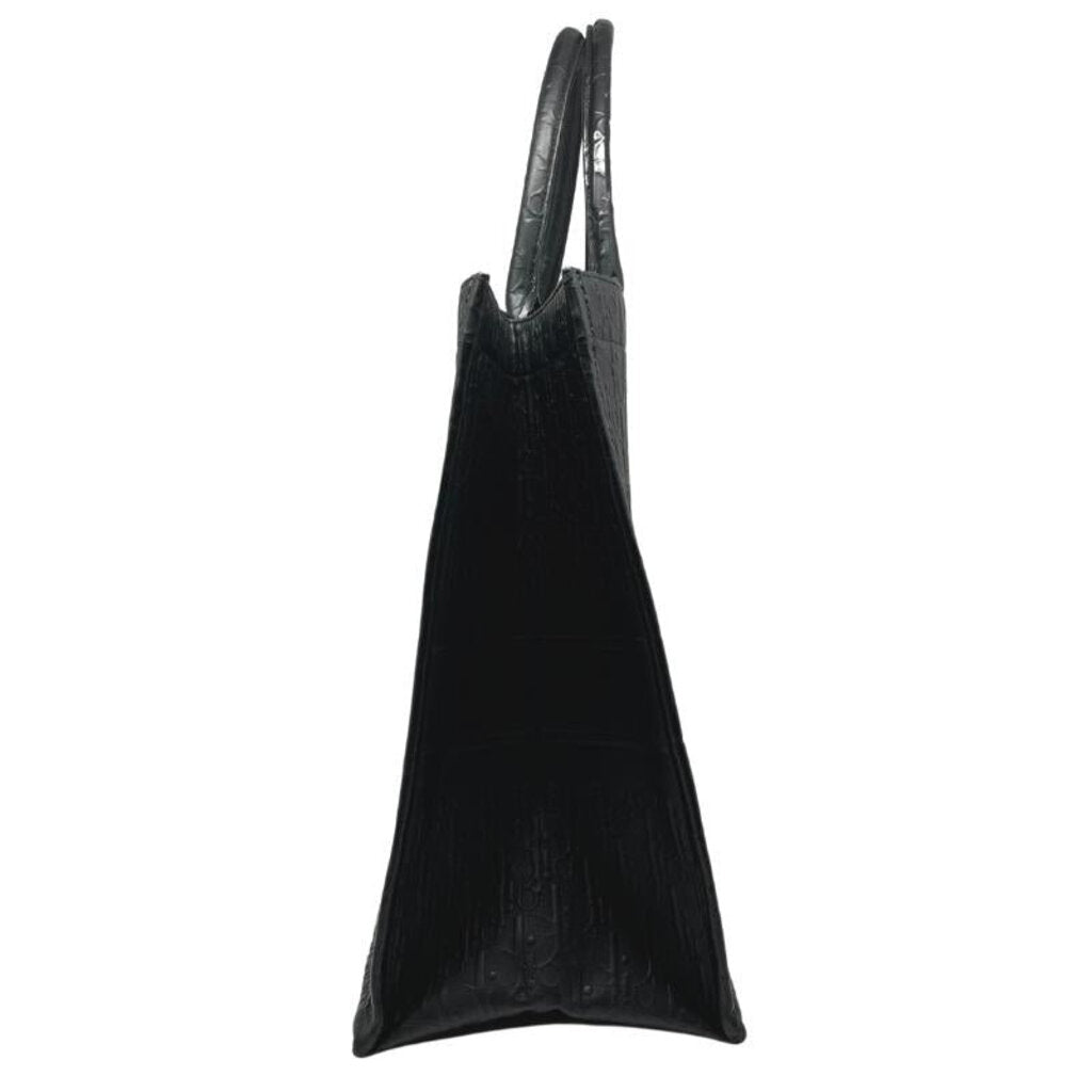 Dior Leather Oblique Embossed Book Tote