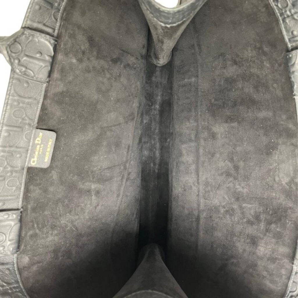 Dior Leather Oblique Embossed Book Tote