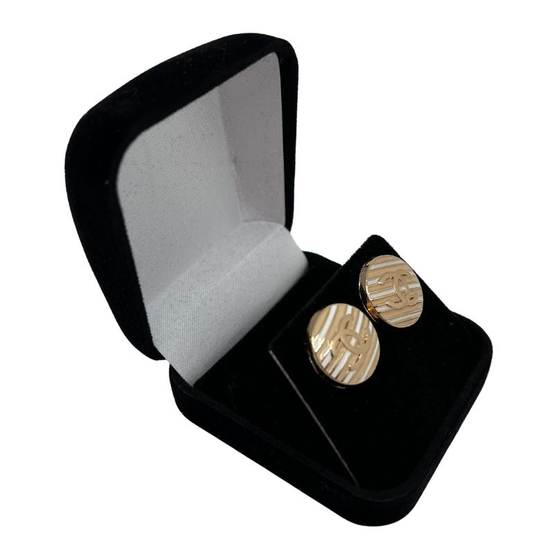 Designer Button Earrings
