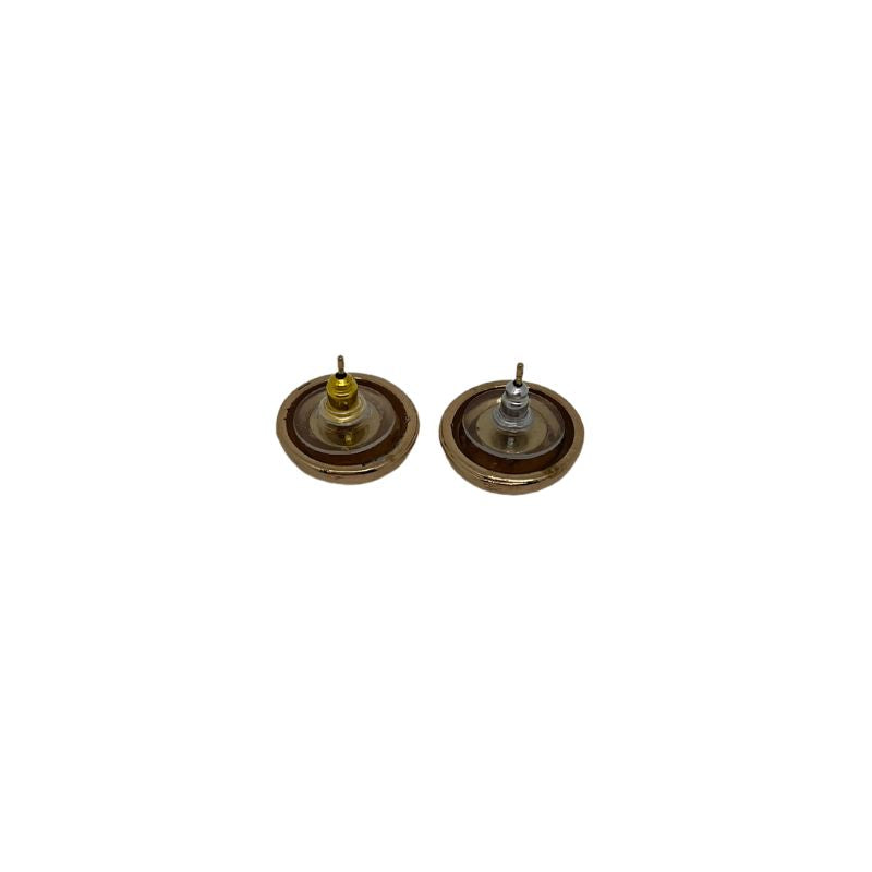 Designer Button Earrings