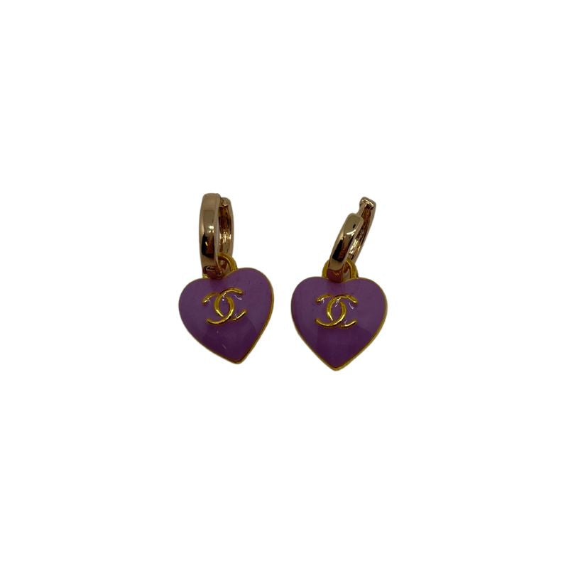 Designer Button Earrings