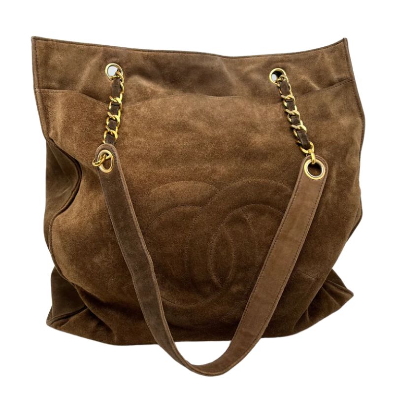 Chanel Vintage Suede Tote