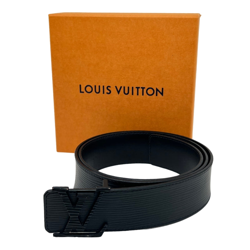 Louis Vuitton LV Initiales 40mm Black Leather. Size 90 cm