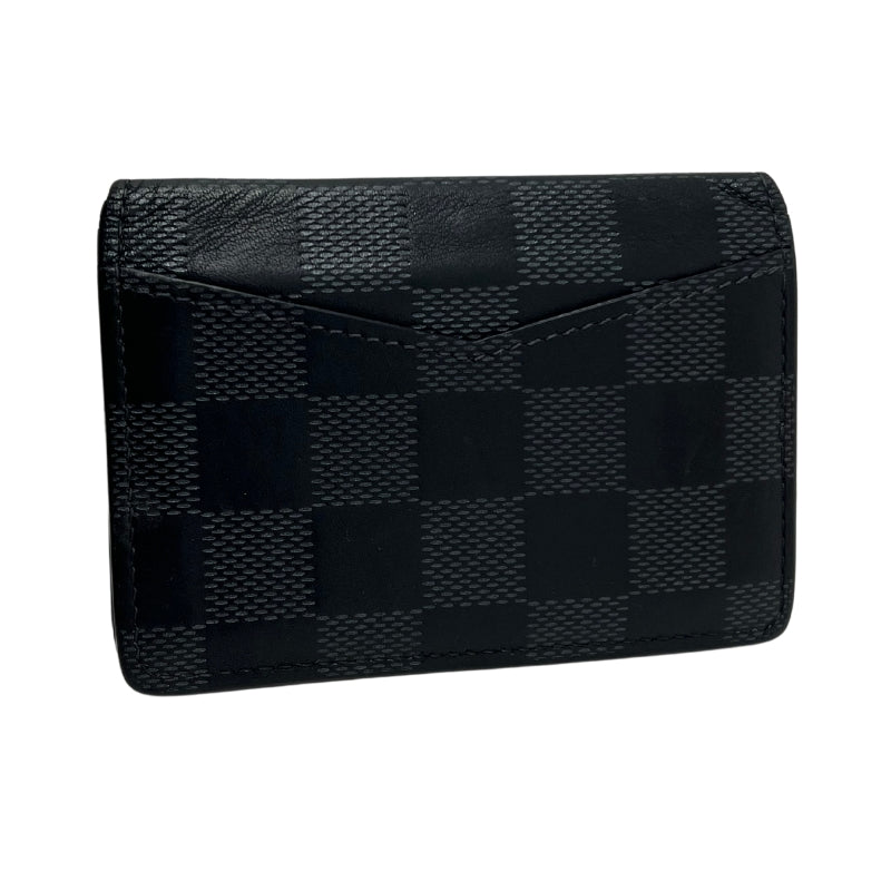 Back View: Black Canvas Coated, Exterior Card Pocket.